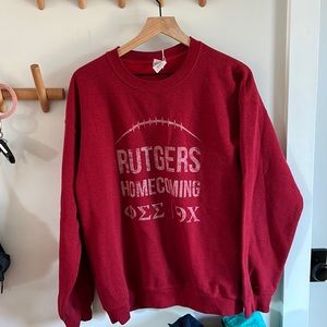 vintage rutgers homecoming crew neck